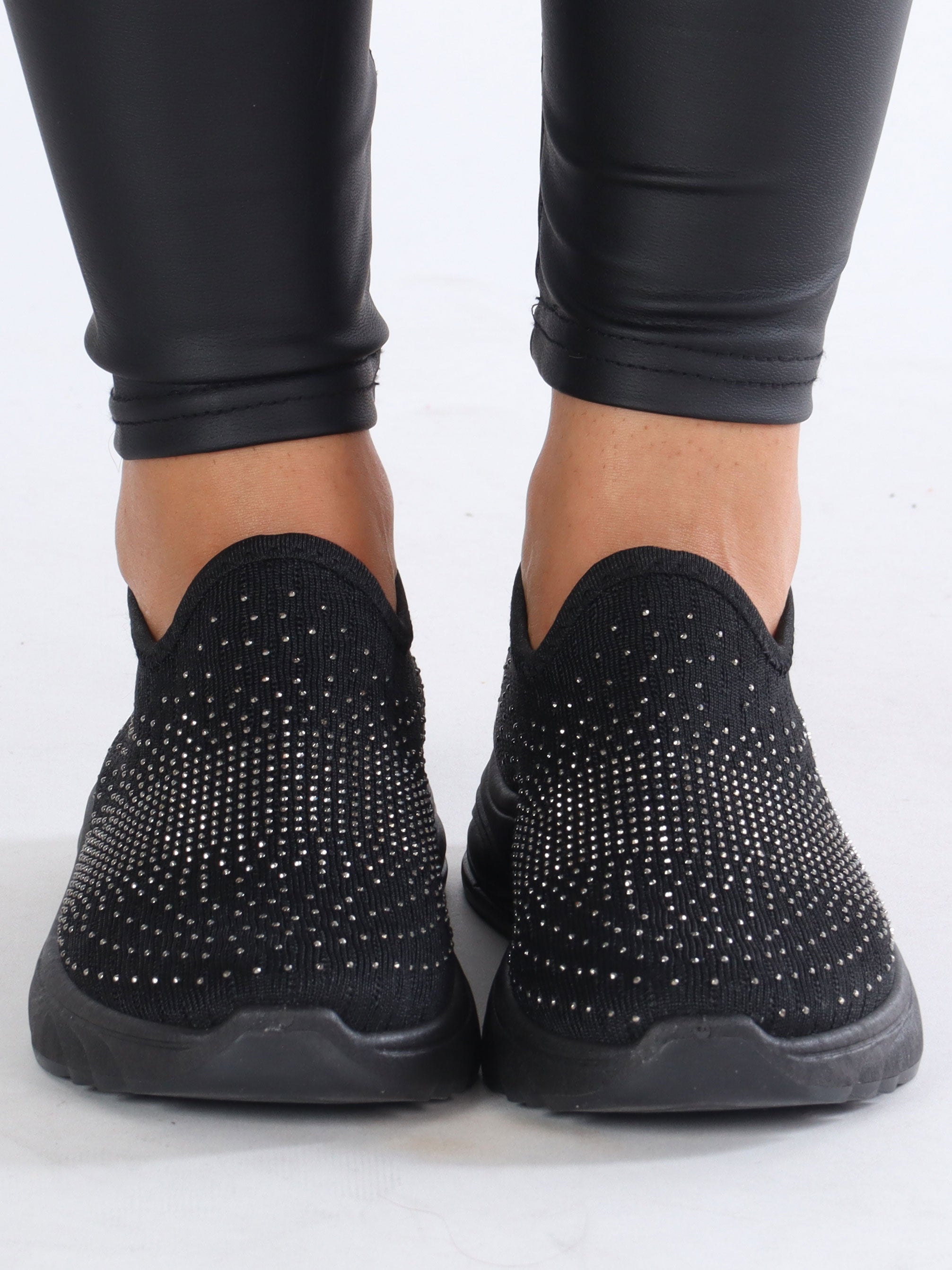 Emina - Sock sneakers med små stenar